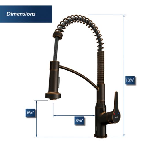 Alston Solid Brass Oil Rubbed Bronze Kitchen Faucet 3