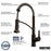 Alston Solid Brass Oil Rubbed Bronze Kitchen Faucet 5
