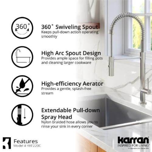 Bluffton Solid Brass Chrome Kitchen Faucet 4