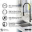 Bluffton Solid Brass Matte Black Kitchen Faucet 4