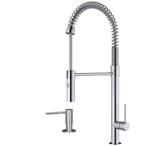 Bluffton Solid Brass Chrome Kitchen Faucet 1
