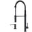 Bluffton Solid Brass Matte Black Kitchen Faucet 1