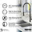 Bluffton Solid Brass Matte Black Kitchen Faucet 4