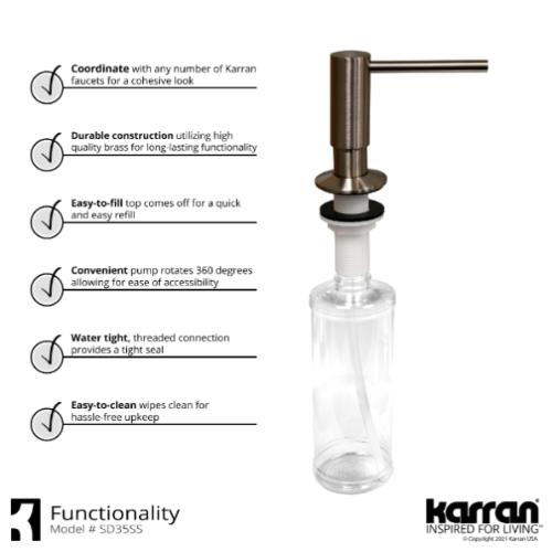 Bluffton Solid Brass Stainless Steel Kitchen Faucet 6
