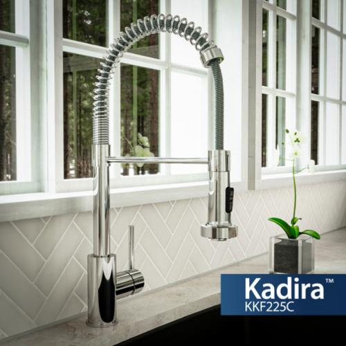 Kadira Solid Brass Chrome Kitchen Faucet 2