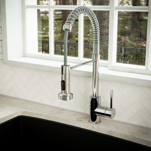 Kadira Solid Brass Chrome Kitchen Faucet 8