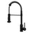 Kadira Solid Brass Matte Black Kitchen Faucet 1