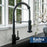 Kadira Solid Brass Matte Black Kitchen Faucet 2