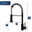 Kadira Solid Brass Matte Black Kitchen Faucet 4
