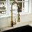 Loxton Solid Brass Brushed Gold Kitchen Faucet 8