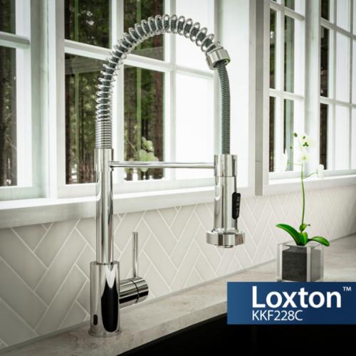 Loxton Solid Brass Chrome Kitchen Faucet 2