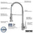 Loxton Solid Brass Chrome Kitchen Faucet 6