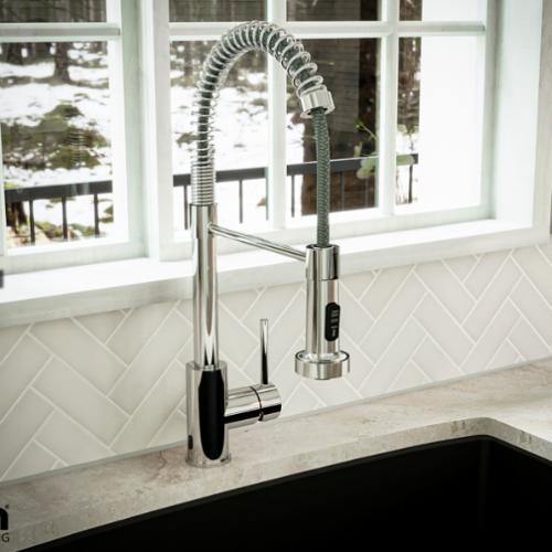 Loxton Solid Brass Chrome Kitchen Faucet 8