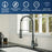Loxton Solid Brass Gunmetal Grey Kitchen Faucet 3