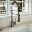 Loxton Solid Brass Gunmetal Grey Kitchen Faucet 8