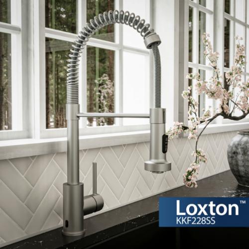 Loxton Solid Brass Stainless Steel Kitchen Faucet 2