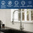 Loxton Solid Brass Stainless Steel Kitchen Faucet 3
