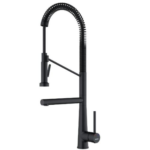 Tumba Solid Brass Matte Black Kitchen Faucet 1