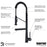 Tumba Solid Brass Matte Black Kitchen Faucet 3