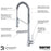 Tumba Solid Brass Stainless Steel Kitchen Faucet 3