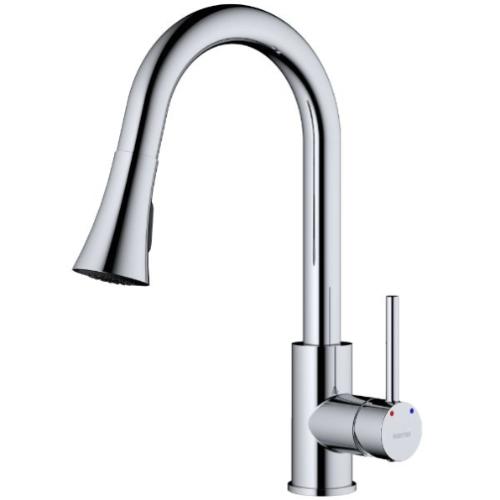Weybridge Solid Brass Chrome Kitchen Faucet 1