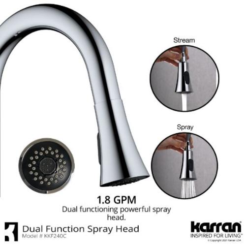 Weybridge Solid Brass Chrome Kitchen Faucet 5