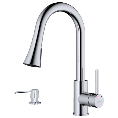 Weybridge Solid Brass Chrome Kitchen Faucet 1