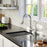 Weybridge Solid Brass Chrome Kitchen Faucet 2