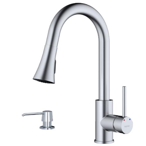 Weybridge Solid Brass Stainless Steel Kitchen Faucet 1