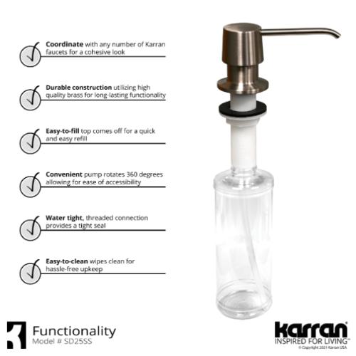 Weybridge Solid Brass Stainless Steel Kitchen Faucet 6