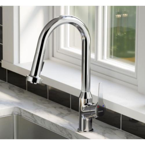Dockton Solid Brass Chrome Kitchen Faucet 2
