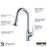 Dockton Solid Brass Chrome Kitchen Faucet 3