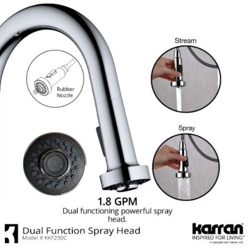 Dockton Solid Brass Chrome Kitchen Faucet 5