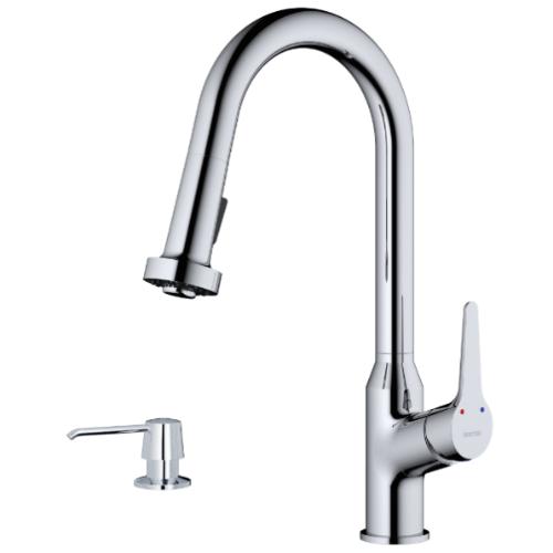 Dockton Solid Brass Chrome Kitchen Faucet 1