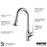Dockton Solid Brass Chrome Kitchen Faucet 3