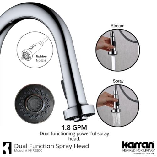 Dockton Solid Brass Chrome Kitchen Faucet 5