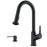 Dockton Solid Brass Matte Black Kitchen Faucet 1