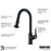 Dockton Solid Brass Matte Black Kitchen Faucet 3