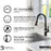 Dockton Solid Brass Matte Black Kitchen Faucet 4