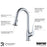 Dockton Solid Brass Stainless Steel Kitchen Faucet 3
