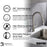 Dockton Solid Brass Stainless Steel Kitchen Faucet 4