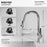 Dockton Solid Brass Stainless Steel Kitchen Faucet 5