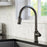 Auburn Solid Brass Gunmetal Grey Kitchen Faucet 2