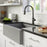 Auburn Solid Brass Gunmetal Grey Kitchen Faucet 3