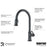 Auburn Solid Brass Gunmetal Grey Kitchen Faucet 4