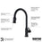 Auburn Solid Brass Matte Black Kitchen Faucet 4