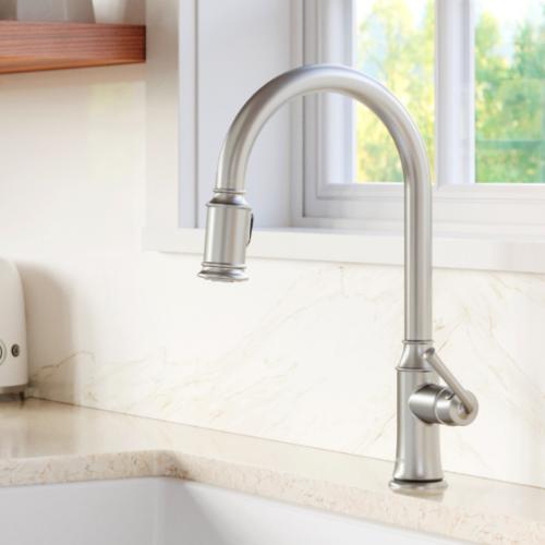 Auburn Solid Brass Stainless Steel Kitchen Faucet 2