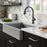 Kentland Solid Brass Gunmetal Grey Kitchen Faucet 3
