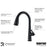 Kentland Solid Brass Matte Black Kitchen Faucet 4