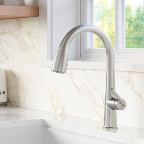 Kentland Solid Brass Stainless Steel Kitchen Faucet 2
